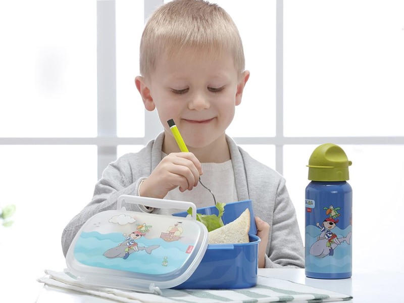 Bidon dziecięcy aluminiowy Pirat 400ml - sigikid