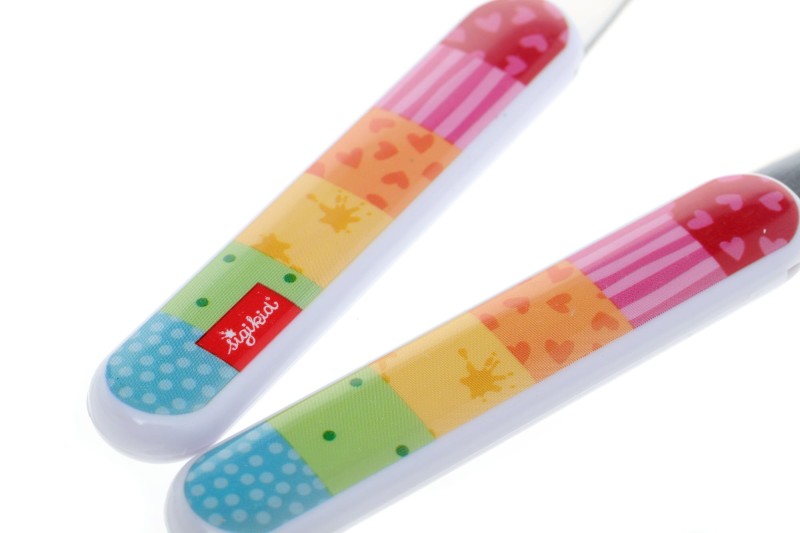 Sztućce dla dzieci widelec i łyżka tęczowe - sigikid