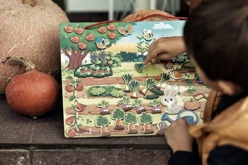 Magnetyczna układanka Mój magiczny ogród - Janod