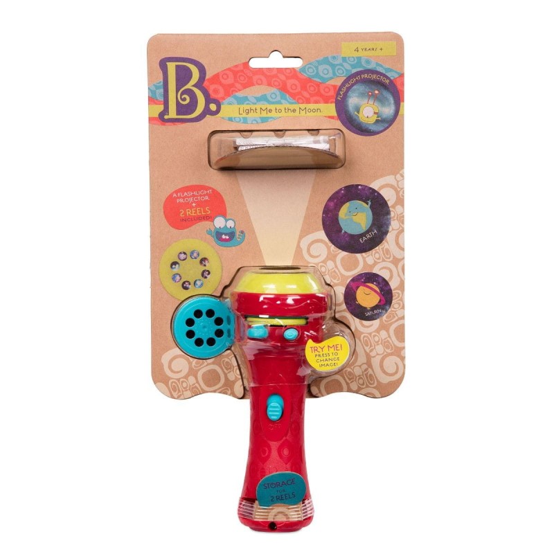 Projektor Latarka Light Me to the Moon czerwony – b.toys