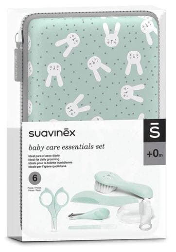 Zestaw do manicure dla niemowląt miętowy Hygge - Suavinex