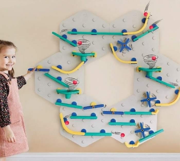 Kulodrom naklejany, zestaw  Marble Run TORNADO - ORIBEL