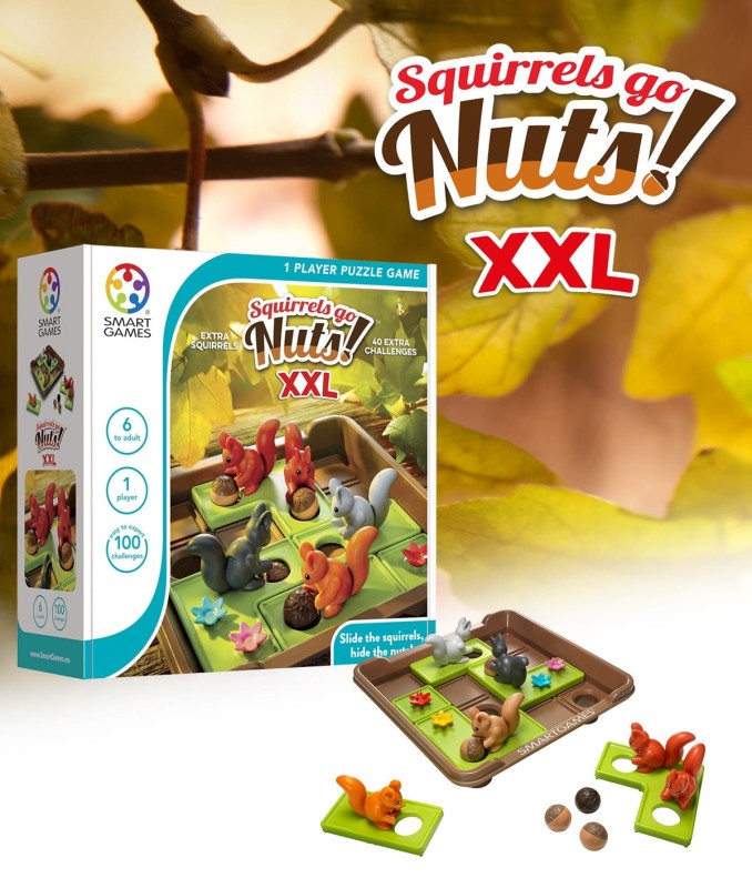 Gra Planszowa dla dzieci 6+ Squirrels Go Nuts XXL - Smart Games