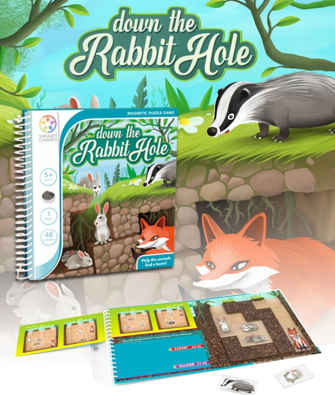 Gra Planszowa 5+ Królicza Norka Magnetyczna - Smart Games