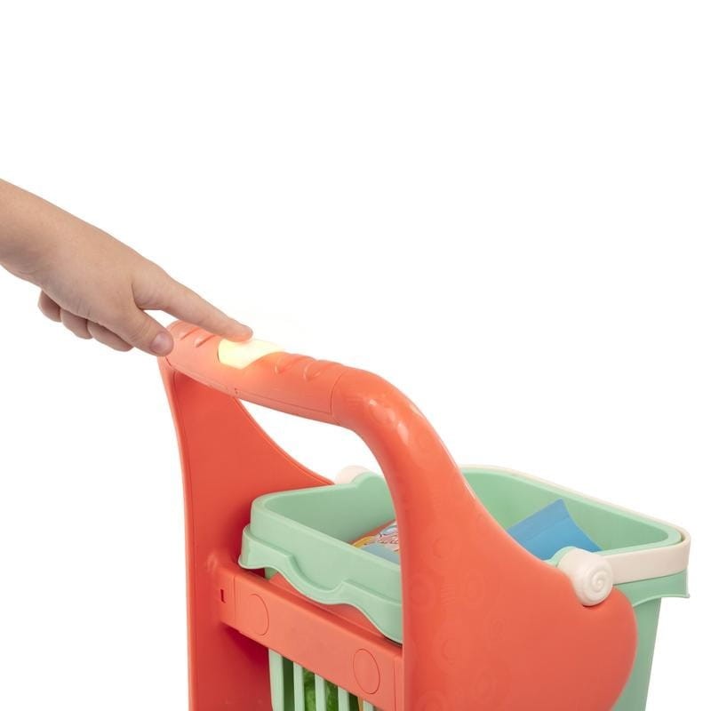 Wózek na zakupy z artykułami Spożywczymi Shop & Glow Toy Cart - b.toys