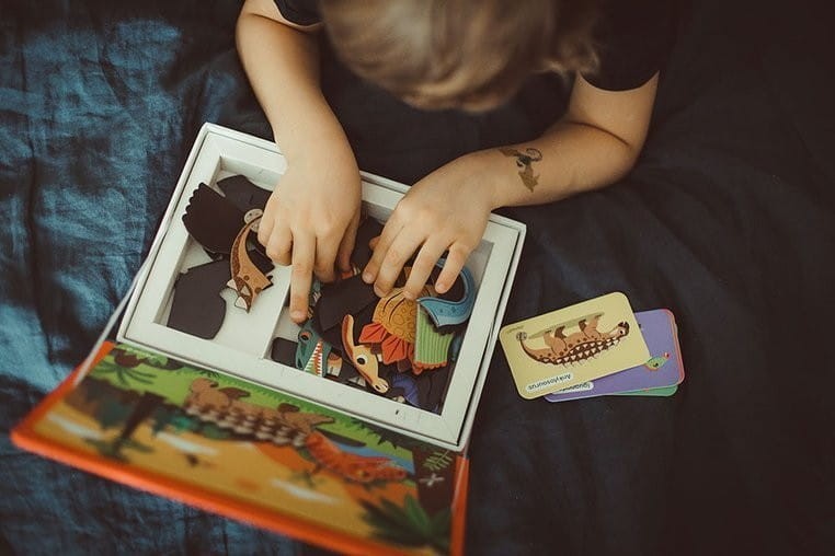 Magnetyczna Układanka Dinozaury Magnetibook - Janod