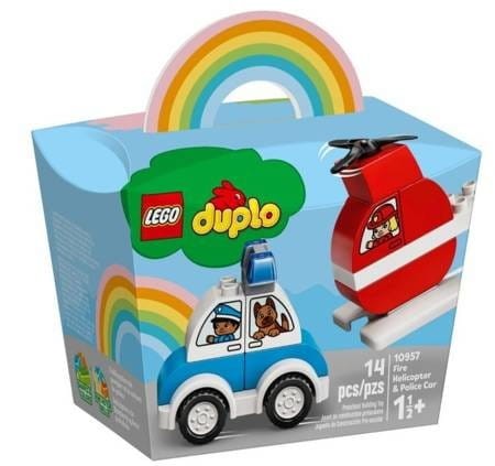 Helikopter strażacki i radiowóz 10957 Lego Duplo