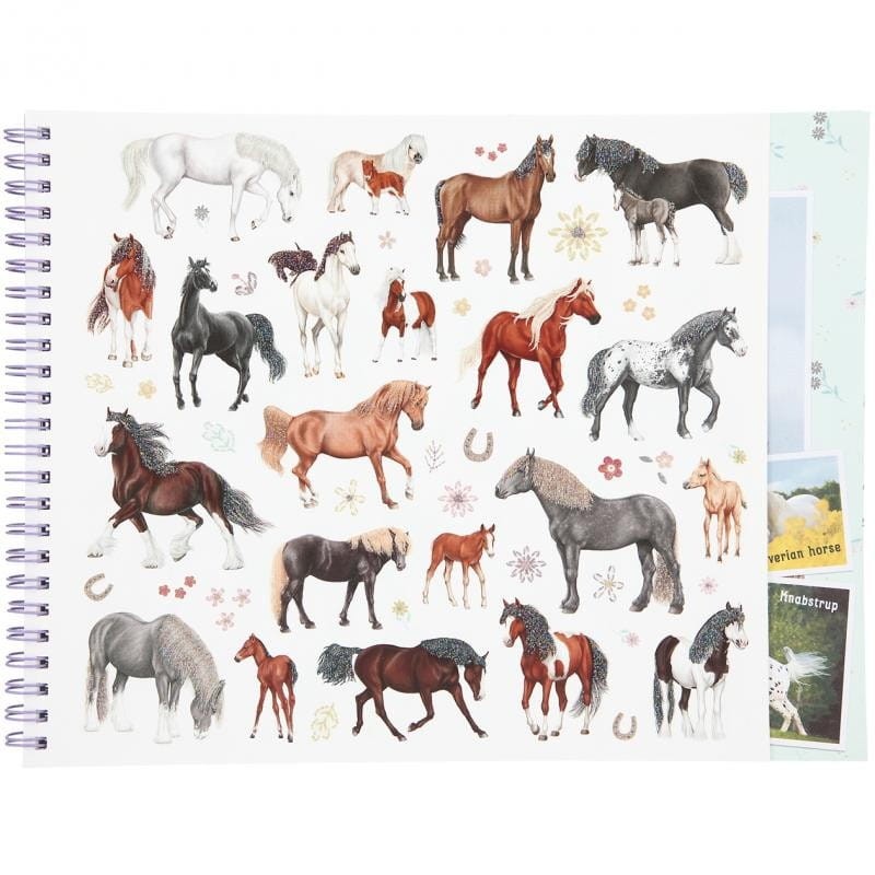 Kolorowanka z Naklejkami Konie Horse - Miss Melody