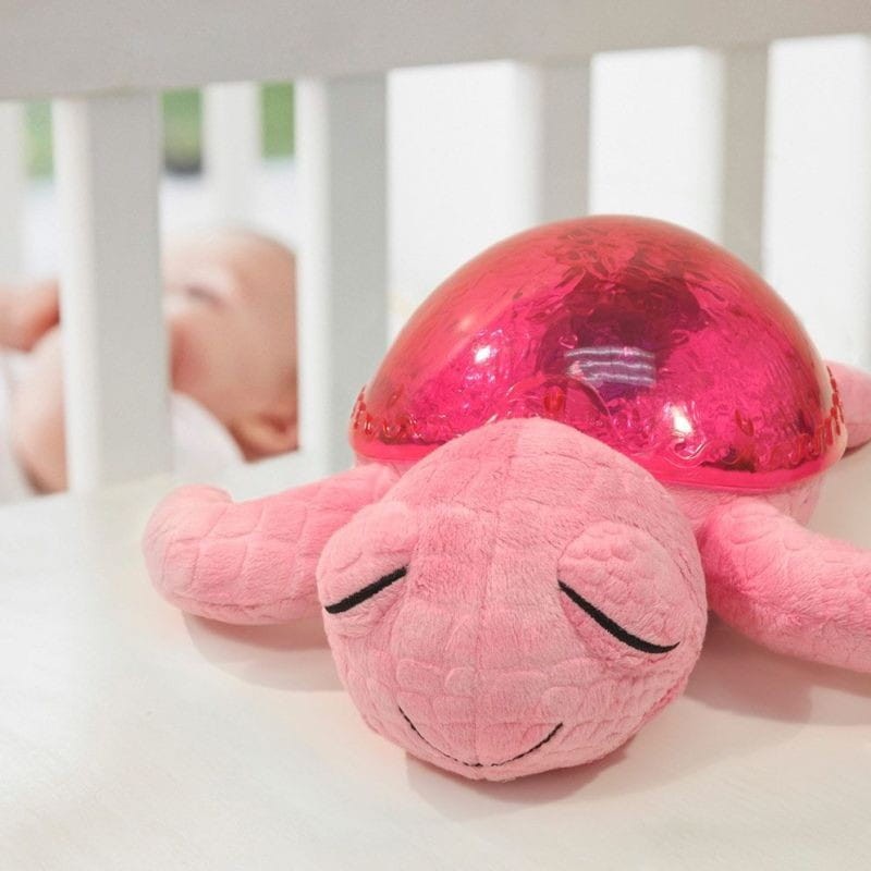 Lampka Nocna z Dźwiękiem Żółw Tranquil Turtle róż - Cloud b
