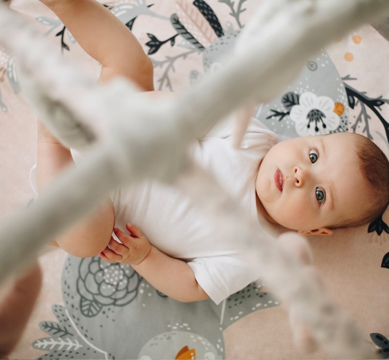 Mata Edukacyjna z Pałąkami Nature - BabySteps