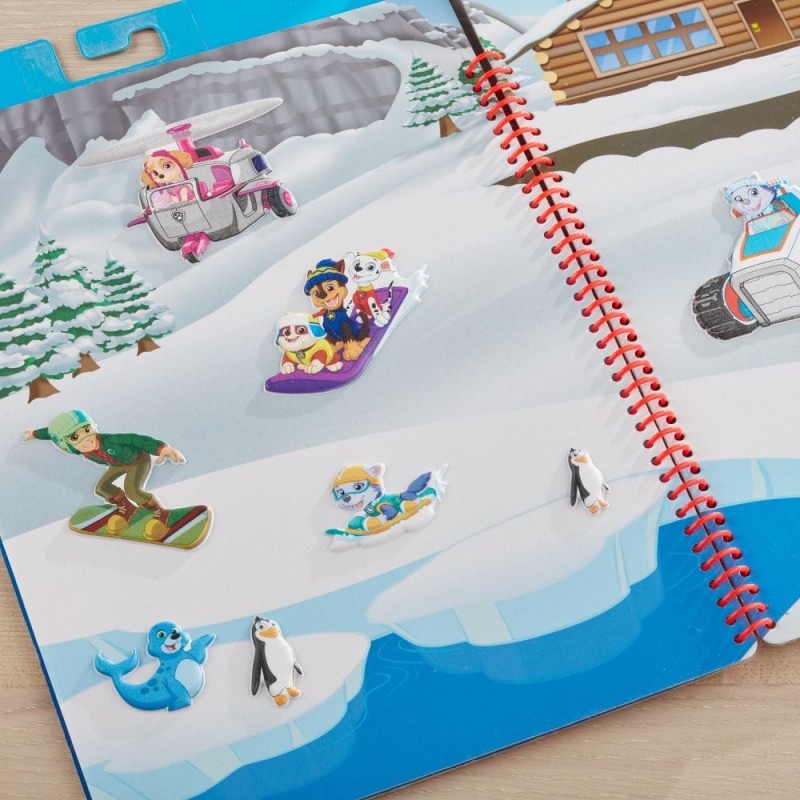 Psi Patrol Naklejki Wielorazowe Wypukłe Arktyka - Melissa & Doug