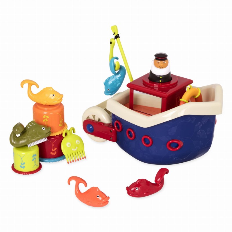 B.toys - zestaw do kąpieli statek z akcesoriami Fish&Splish