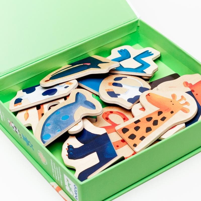 Puzzle magnetyczne Szalone Zwierzątka - Djeco