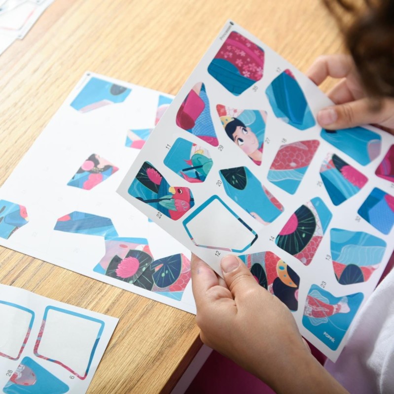 Puzzle Naklejki Dzikie Zwierzęta - Poppik