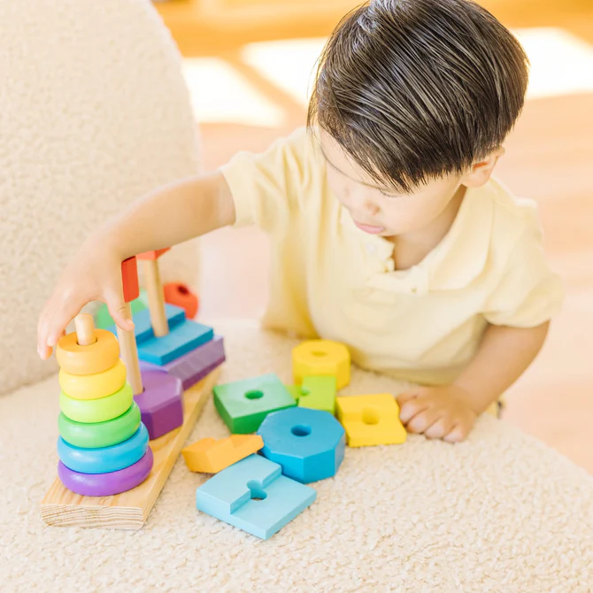 Sorter Drewniany 3 Wieże - Melissa & Doug