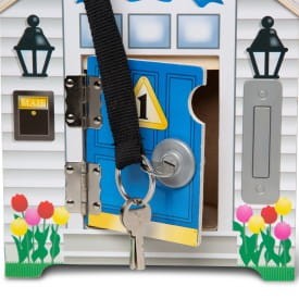 Domek Edukacyjny 4 Zamki, Kulczyki, Dzwoni, Laleczki - Melissa & Doug