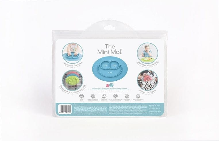 Silikonowy Talerzyk Podkładka 2w1 Niebieski Mini Mat  - ezpz