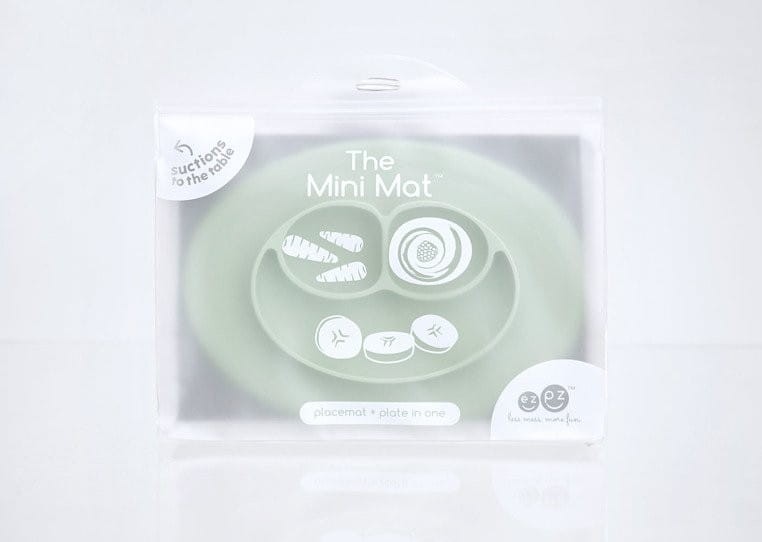 Silikonowy Talerzyk 2w1 Mięta Mini Mat - ezpz