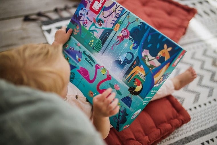 Puzzle z Okienkami 20 el. Uczta w Dżungli - Janod