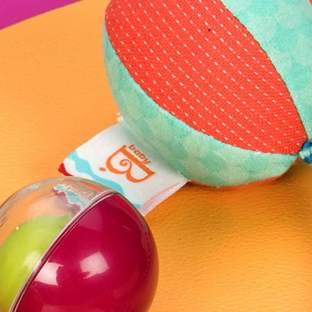 Gryzak z Piłeczkami Sensorycznymi Sounds So Squeezy - b.toys