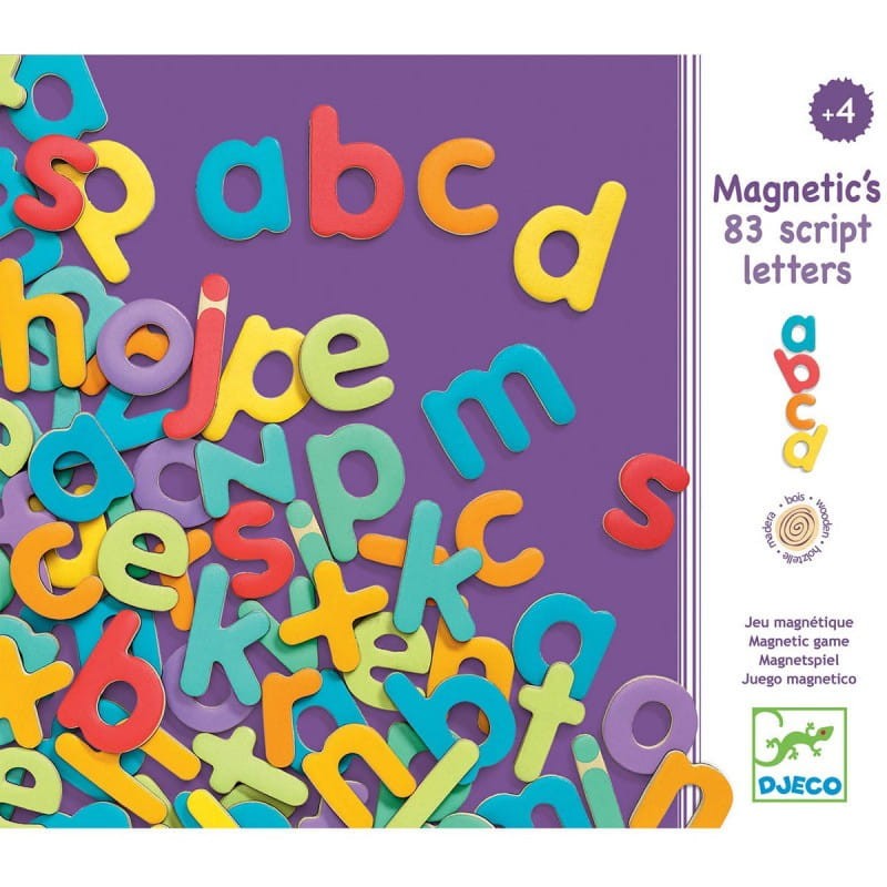 Alfabet Małe Litery Magnesy 83 el. - Djeco