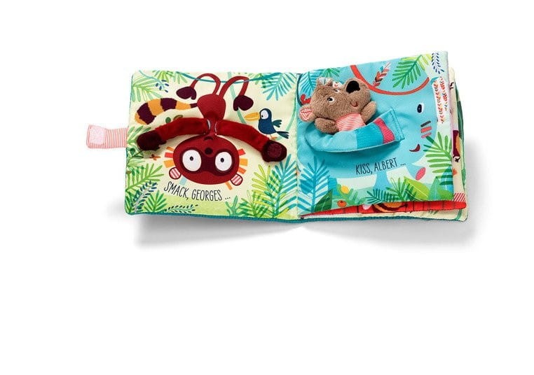 Miękka Książeczka Sensoryczna z Pacynką Niedźwiadek Cesar - Lilliputiens