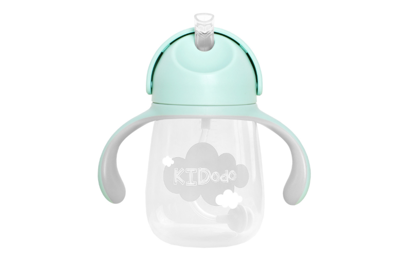 Bidon z Obciążoną Słomką Miętowy 260 ml - Kidodo