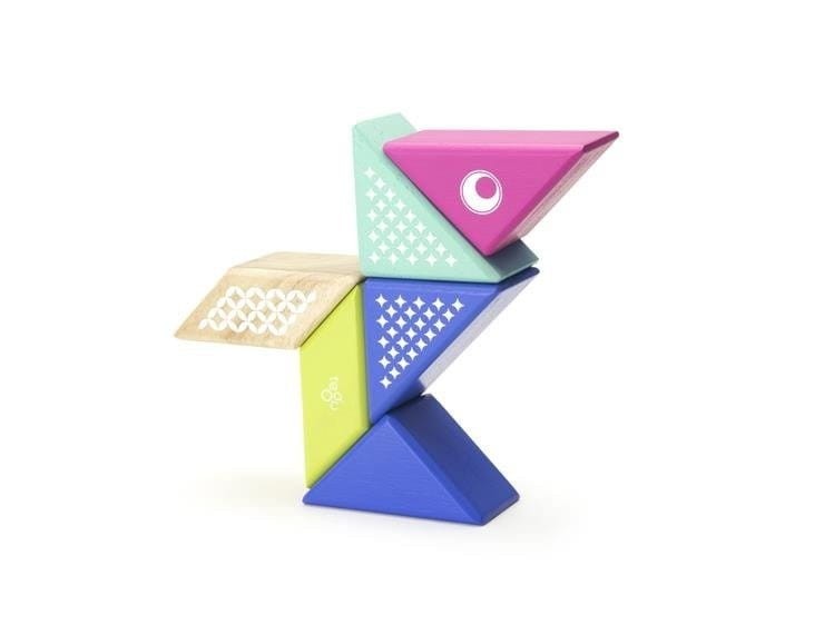 Drewniane klocki magnetyczne Travel Pals Koliber - Tegu