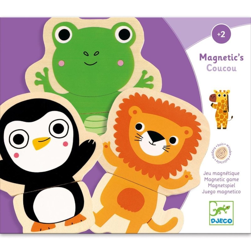 Puzzle Magnetyczne 2-elementowe Dżungla - Djeco