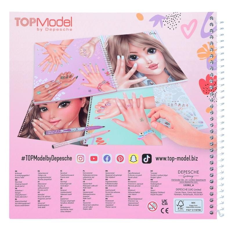Stylizacja Paznokci Kreatywny Zeszyt do Projektowania - TopModel