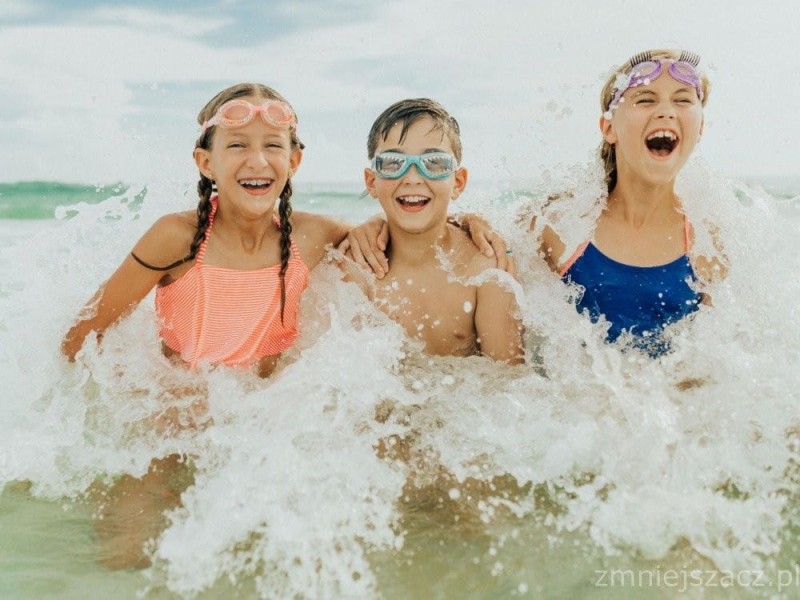 Okularki do pływania fioletowe Rzęsy - Bling2O