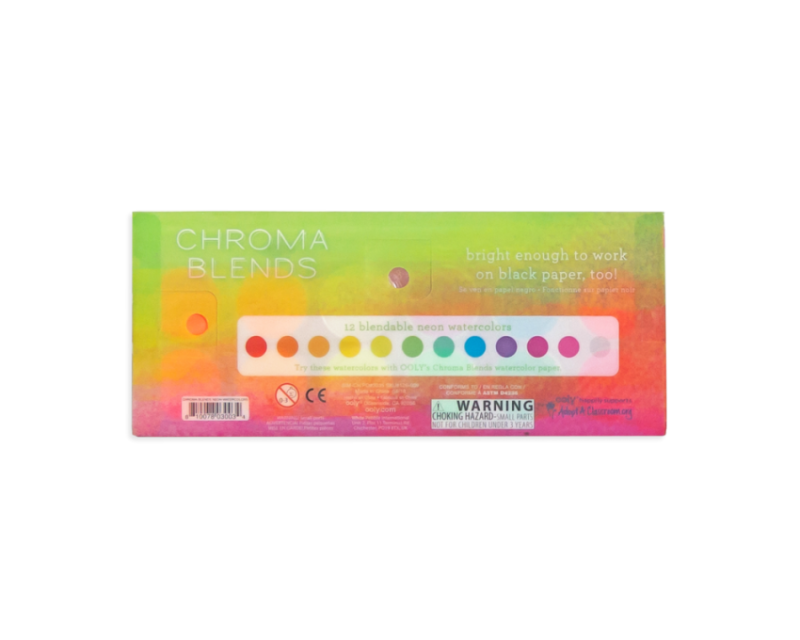Farby akwarelowe neonowe Chroma Blends - Ooly