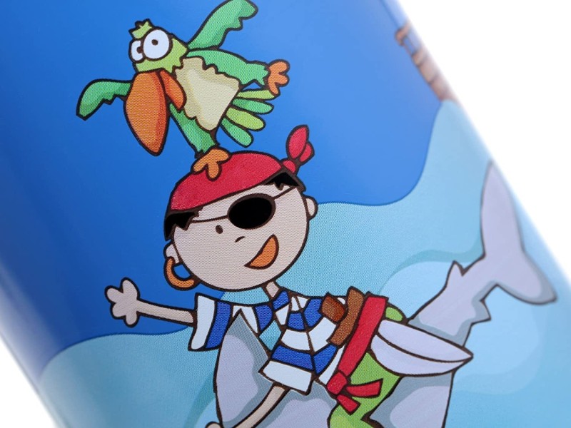 Bidon dziecięcy aluminiowy Pirat 400ml - sigikid