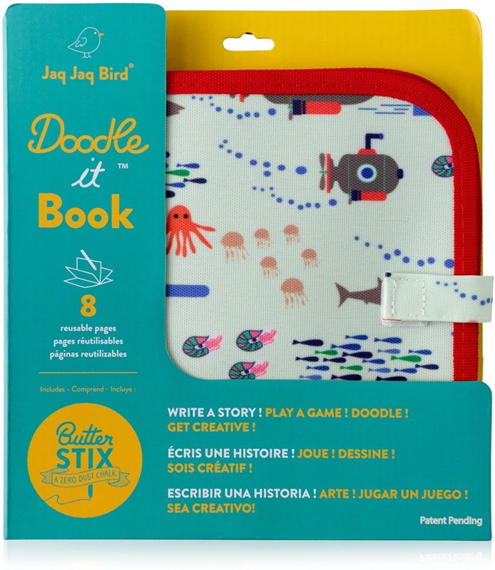 Zmazywalna książeczka z kredą Doodle It Book Submarine - Jaq Jaq Bird