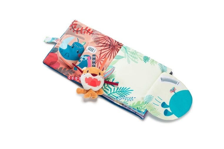 Miękka Książeczka Sensoryczna z Pacynką Lew Jack - Lilliputiens