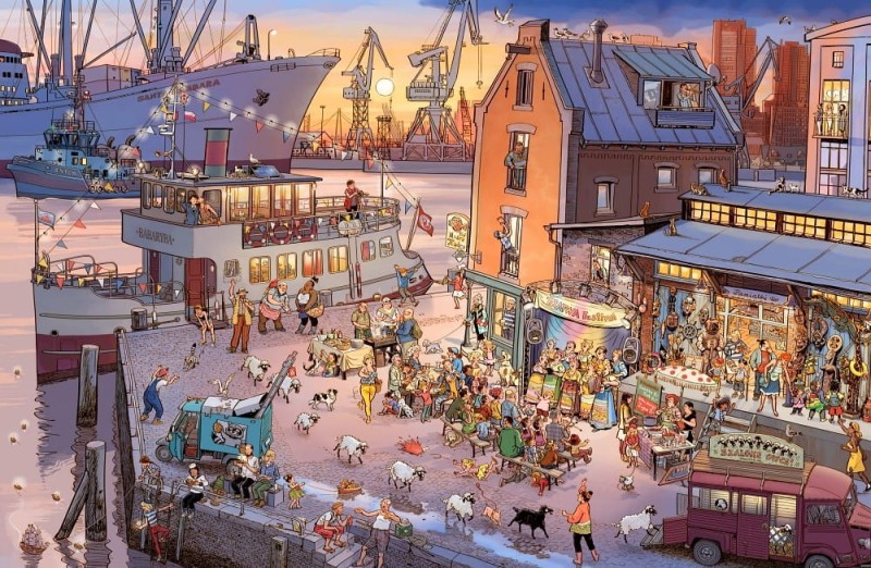 Statki, łodzie, motorówki - wielkoformatowa książka obrazkowa picturebook