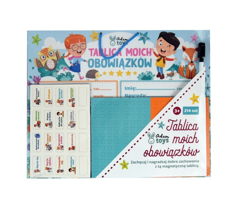 Magnetyczna tablica zadań i obowiązków dziecka - Adam Toys