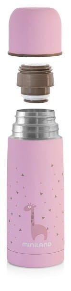 Termos stalowy temp. do 12 godz. 350 ml Rose - Miniland