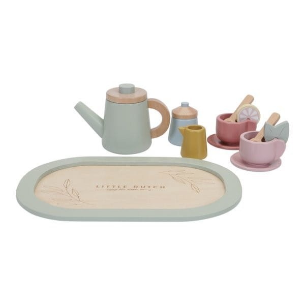 Drewniany zestaw herbaciany Tea set - Little Dutch
