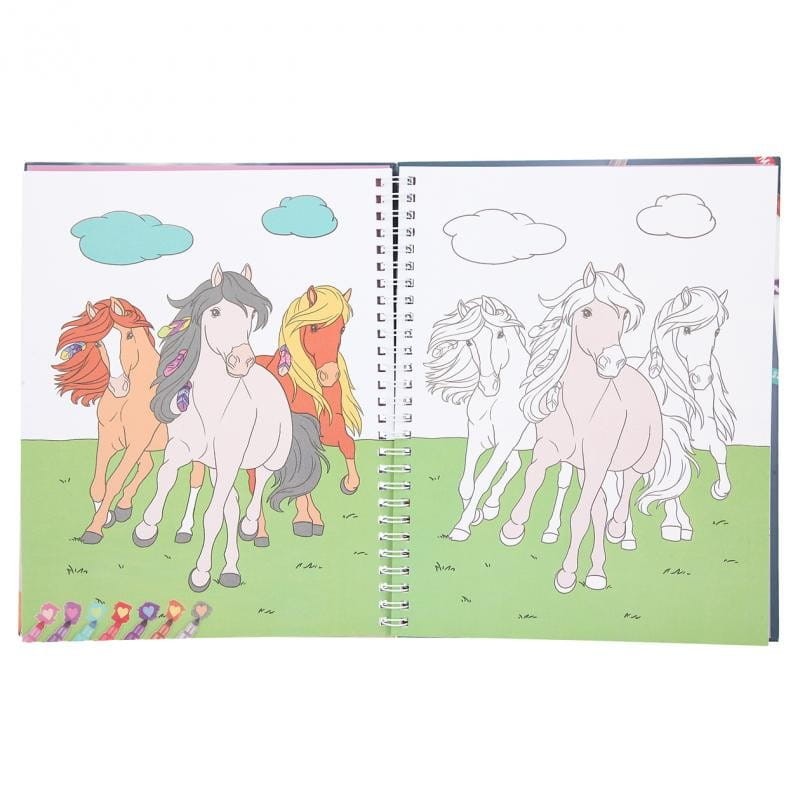 Kolorowanka z Magicznymi Pisakami Konie - Miss Melody