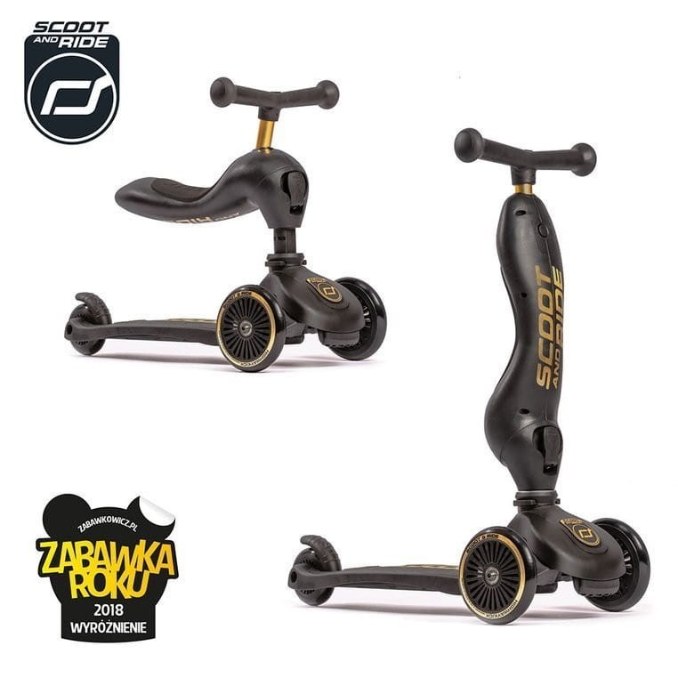 Hulajnoga Jeździk Highwaykick1 Black & Gold - Scoot & Ride