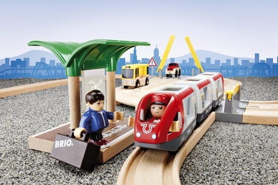 Zestaw Drewniane Tory, Droga, Kolejka Pasażerska 33 el. 33209 - Brio