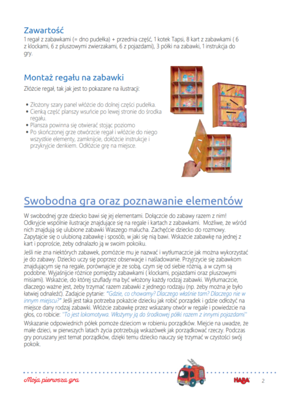 Robimy porządki Moja Pierwsza Gra - Haba