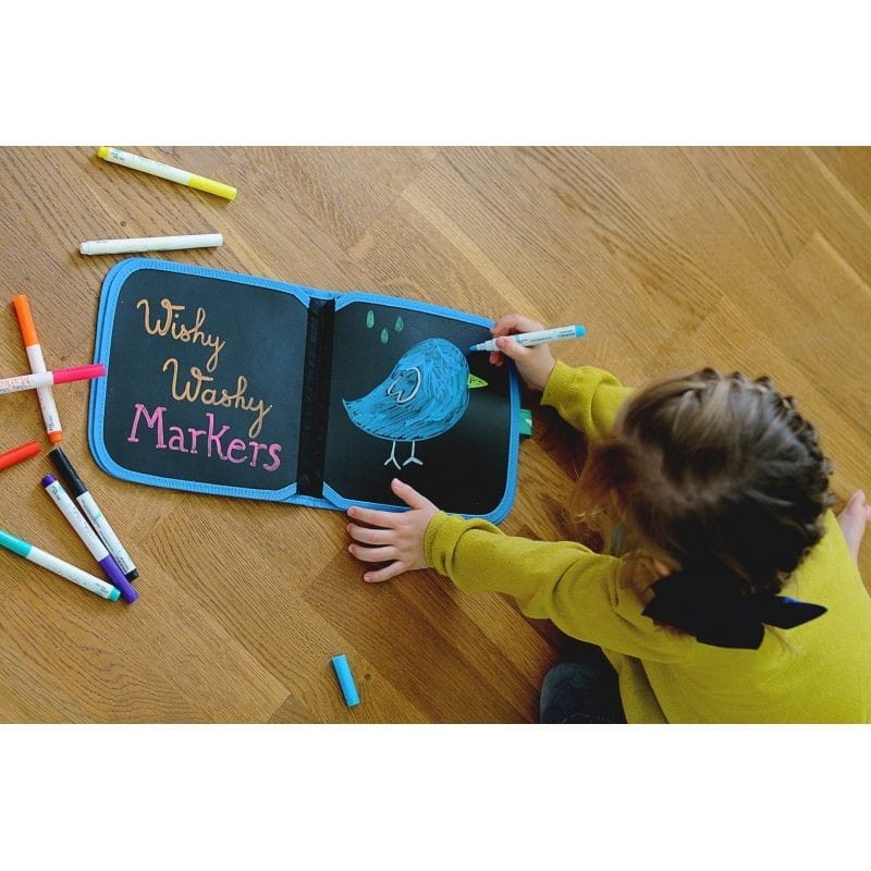 Markery do różnych powierzchni Wishy Washy 12 - Jaq Jaq Bird