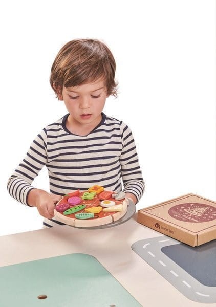 Drewniana Pizza z Dodatkami - Tender Leaf Toys