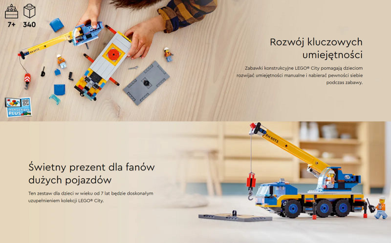 Klocki Lego CITY 60324 Żuraw samochodowy