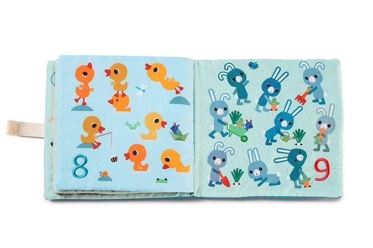 Miękka książeczka edukacyjna do nauki liczenia 1, 2, 3... - Lilliputiens