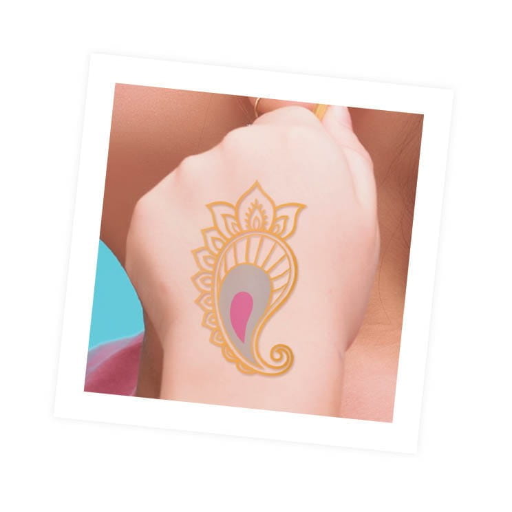 Tatuaże Dziecięce Metaliczne 75 szt. Be Teens - Buki