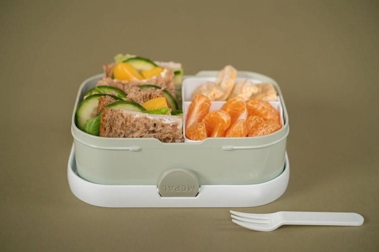 Lunchbox śniadaniówka z widelczykiem Goose - Little Dutch