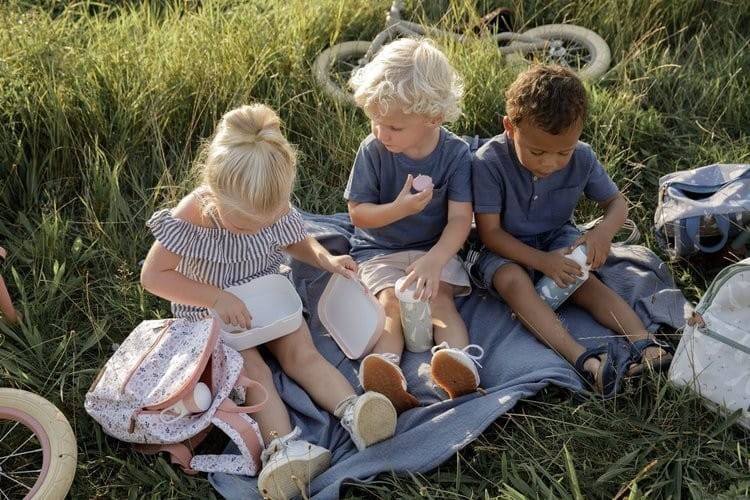 Lunchbox śniadaniówka z widelczykiem Ocean - Little Dutch